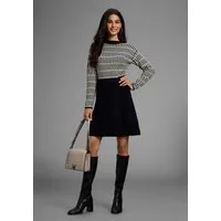 Laura Scott Strickkleid mit grafischem Strickmuster - NEUE KOLLEKTION