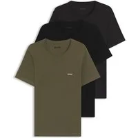 BOSS T-Shirt TShirtRN 3P Classic (Packung, 3-tlg) mit BOSS Stickerei