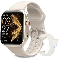 ANYSUN Smartwatch Damen Herren mit 1000mAh Akku, Smartwatch (4.65 cm/1,83 Zoll) Fitness Tracker Uhr für Damen Herren 30 Tage Ultralange Standby, 24H Telefonfunktion/Herzfrequenz/SpO2/Schlaf,100+Sportmodi Android iOS