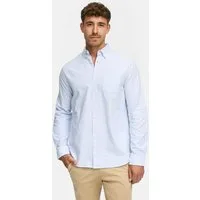 Indicode Langarmhemd Herren Kepner Herrenhemd Langarm mit Button-Down-Kragen und Brusttasche