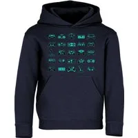 Baddery Kapuzenpullover Kinder Gamer Hoodie: "Controller" - Kapuzenpullover Gaming, hochwertiger Siebdruck