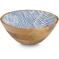 Zeller Present Schale Mangoholz, blau, Massivholz, hochwertiges natürliches Material