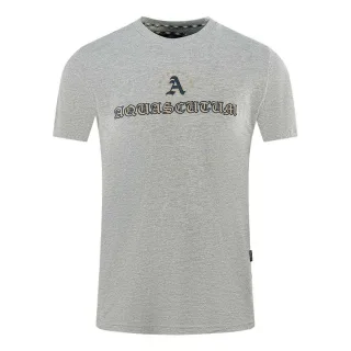Aquascutum - T-Shirt für Herren/Damen Unisex, Logo (Grau)