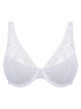 Chantelle Lingerie - Day-To-Night Tief ausgeschnittener Spacer-BH weiß - Gr. - 75 C