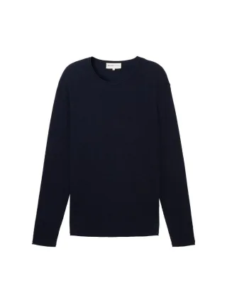TOM TAILOR Denim - Strukturierter Pullover blau - Gr. - S