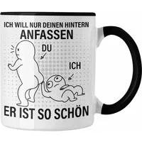 Trendation Tasse Trendation - Valentinstag Tasse Geschenk Freundin Hintern Anfassen Lus