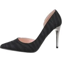 Ital-Design Damen Abendschuhe Elegant High-Heel-Pumps Pfennig-/Stilettoabsatz High Heel Pumps in Schwarz