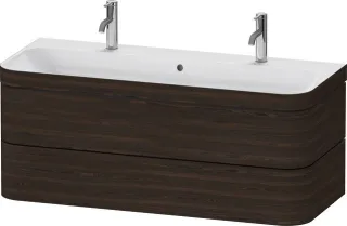 Duravit Happy D.2 Plus c-bonded Set wandhängend Nussbaum gebürstet 1175x490x480 mm - HP4640O69690000 HP4640O69690000