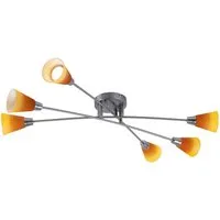 GLOBO LIGHTING LED Deckenleuchte, Leuchtmittel inklusive, Warmweiß, Deckenleuchte Deckenlampe Spotleuchte Wohnzimmerleuchte