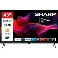 Sharp 43HM5745E QLED-Fernseher (108 cm/43 Zoll, 4K Ultra HD, Smart TV powered by TiVo, Smart TV by TiVo, HDR Dolby Vision & Atmos, Triple-Tuner)