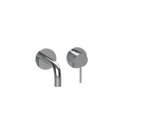Herzbach MODUL7 Waschtisch-Wandbatterie Farbset 160mm Chrom, 70.701602.1.01 70.701602.1.01