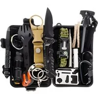 Trizand Taschenmesser Kit Notfallausrüstung Outdoor, (32 St., 32-teiliges Notfall- und Outdoor-Set), wasserdichtes Gehäuse, kompakt und tragbar