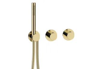 Herzbach MODUL7 Thermostat-Farbset 1 Verbraucher PVD Gold, 70.701001.1.03 70.701001.1.03