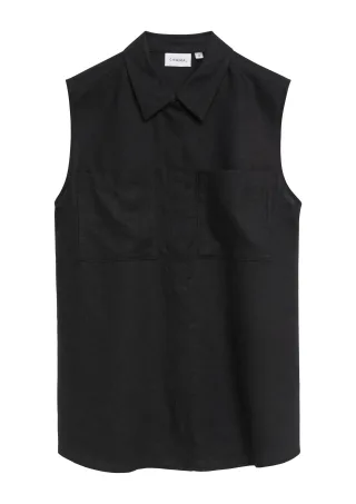 comma - Bluse schwarz - Gr. - 40