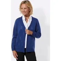 Witt Strickjacke Strickjacke Langarm Ajour, Jersey