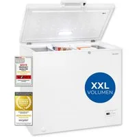 exquisit Gefriertruhe GT201-HE-040E weiss, 93,4 cm breit, 198 l, Kompaktes Kühlen und Gefrieren – platzsparend in einem Gerät.