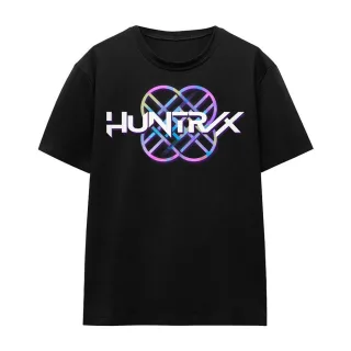 K-Pop Demon Hunters - "Huntr/X" Logo T-Shirt für Damen (Schwarz)