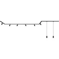 Briloner Leuchten Schienensystem-Sets RAIL, ohne Leuchtmittel, Schienensystem Rail 5,25 m Schwarz max.9W Decke Wohnzimmer Büro Küche