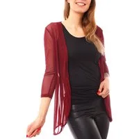 Muse Cardigan Mesh Cardigan Jäckchen transparent 7058