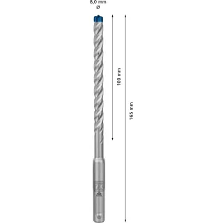 Bosch EXPERT SDS plus-7X Hammerbohrer, für Bohrhämmer ø 8 mm - 2608900167
