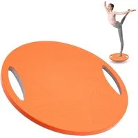 OSTWOLKE Balanceboard Wackelbrett Balance Pad mit Griffen Gleichgewichtstrainer Ø42cm, Rutschfester Oberfläche, max. 150 KG, ideal für Gleichgewichtstraining