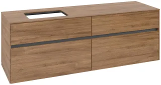 Villeroy & Boch Waschtischunterschrank Collaro C12100 1600x548x500mm Kansas Oak C12100RH