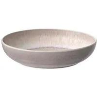 Villeroy & Boch Schale Pastaschale 22 cm Perlemor Sand, Premium Porcelain, Pastaschüssel, Servierschüssel, Salatschüssel, 0,65 l