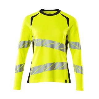 MASCOT Damen Langarmshirt Hi-vis Gelb / Schwarzblau L - 19091-771-17010-LONE