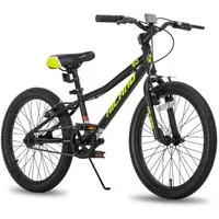 HILAND Kinderfahrrad 20 Zoll Mountainbike für Kinder,Jungen und Mädchen,Geschenk für Kinder, Hochwertiger Rahmen, Doppel-V-Bremse, Singlespeed, Weiches Sitzkissen