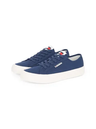 Tommy Jeans Sneaker "TJM LACE UP CANVAS COLOR", Freizeitschuh, Halbschuh, Schnürschuh mit Logo-Aufnäher an der Zunge