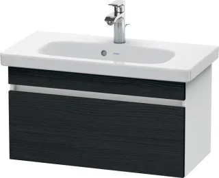 Duravit DuraStyle Waschtischunterbau wandhängend Eiche Schwarz & Weiß Matt 730x368x398 mm - DS639901 DS639901618