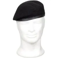 MFH Baskenmütze MFH Commando Barett schwarz - Militärkopfbedeckung. (Produkt fällt nicht unter die Bestimmungen des ElektroG) Französisches Commando Barett, Deutsche Trageausführung