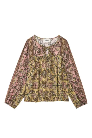 ba&sh - Bluse - Pamila gelb/pink - Gr. - 3