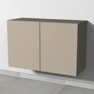 Sanipa 4balance Anbauschrank mit 2 Türen, Sandgrau-Matt, DL13967 DL13967