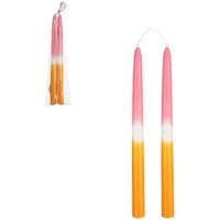 Mica Decorations Spitzkerze Mica Spitzkerzen Dip-dye dunkel rosa 2 Stück 2,2 x