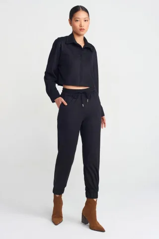 Faux-Suede Jogginghosen
