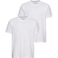 Man's World Rundhalsshirt (Packung, 2-tlg., 2er Pack) Kurzarm, unifarben, Rundhals, aus Baumwolle