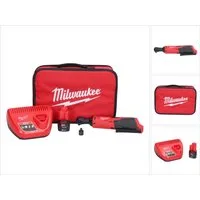 Milwaukee Umschaltknarre M12 IR-201B Akku Ratsche 12 V 47 Nm 3/8" + 1x Akku 2,0 Ah + Ladegerät
