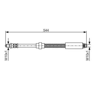 Bosch Bremsschlauch vorne Peugeot 306