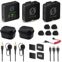 RØDE Rode Wireless Pro 2-Kanal Drahtlos-Mikrofonset Digitales Aufnahmegerät (Inklusive Zubehör)