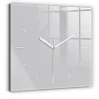 Tulup Wanduhr Glasuhr Modernistische Glaswanduhr 30x30cm Uhr aus gehärtetem Glas