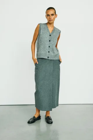 WITHBLACK - Pullover Weiblich Grau - Gr. - S