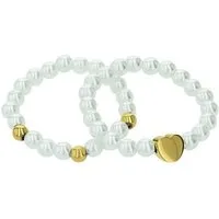Amor Ring-Set Herz, mit Glasperle