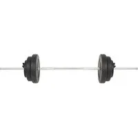 vidaXL Hantel-Set Langhantel mit Gewichten 60 kg