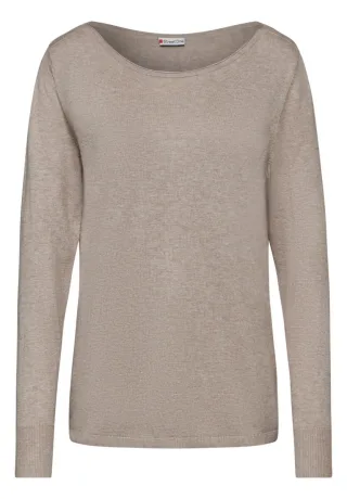 Street One - Basic Pullover beige - Gr. - 34
