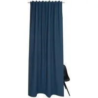 SCHÖNER WOHNEN-Kollektion Vorhang SOLO Blickdichter Schlaufenvorhang (1 St), Mischgewebe, 130 x 250 cm in Graublau