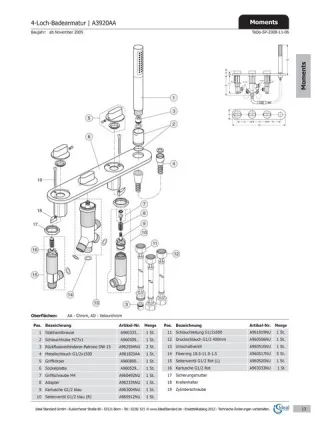 Ideal Standard Seitenventil Zst., G1/2, links, A960520NU A960520NU