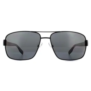 Lunettes De Soleil Boss 0521 003 AH Mat Noir Gris Polarisé