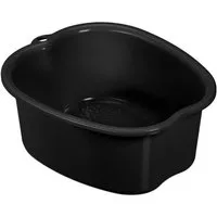 relaxdays Fußbad Fußbadewanne, schwarz