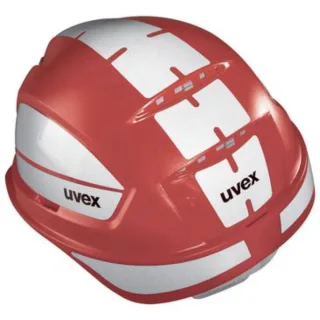 Uvex pheos IES Schutzhelm rot mit Reflexset L rot 52 cm - 61 cm - 9772343